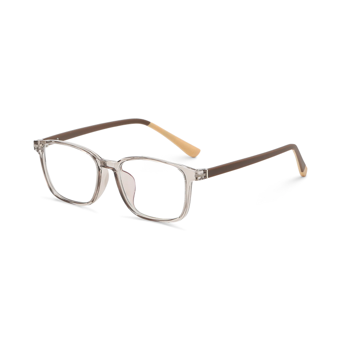 Eydology Baker Crystal Light Brown Kids Glasses 5