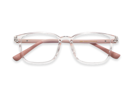 Eydology Baker Crystal Light Pink Kids Glasses 1