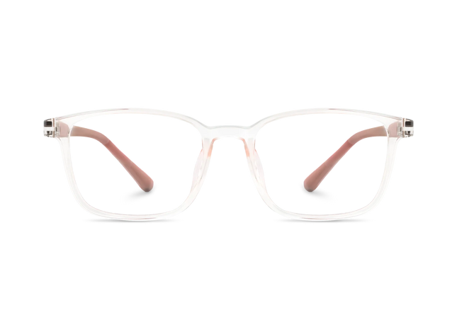 Eydology Baker Crystal Light Pink Kids Glasses 2