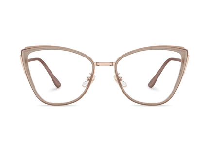 Eydology Beatrice Matte Champagne/Rose Gold Glasses 2