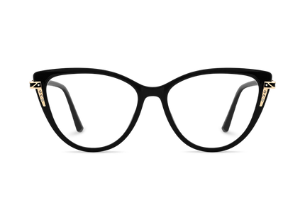 Eydology Bella Black Women's Cat Eye Glasses 2
