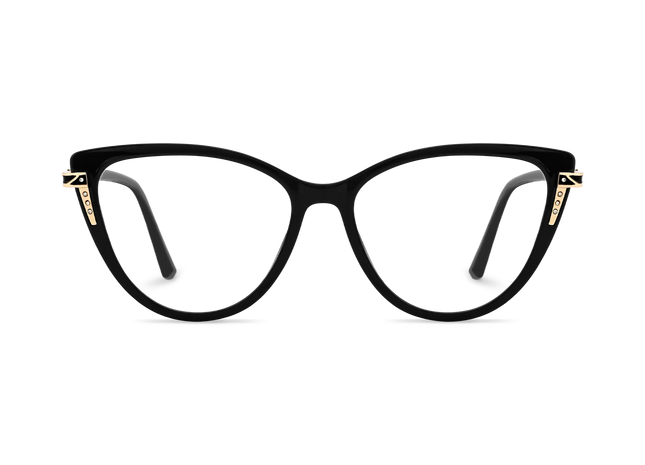 Eydology Bella Black Women's Cat Eye Glasses 2