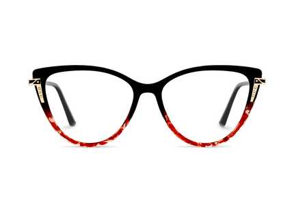 Eydology Bella  Black to Red Tortoise Women's Cat Eye Glasses 2