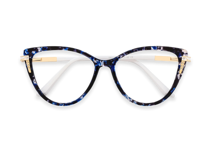 Eydology Bella Blue Tortoise Women's Cat Eye Glasses 1