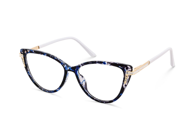 Eydology Bella Blue Tortoise Women's Cat Eye Glasses 3