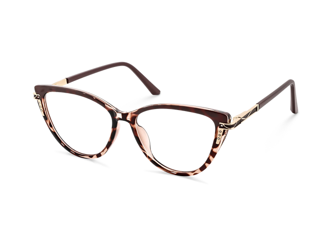 Eydology Bella Gradient Brown Tortoise Women's Cat Eye Glasses 3