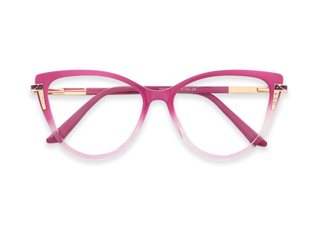 Eydology Bella Pink Gradient Women's Cat Eye Glasses 1