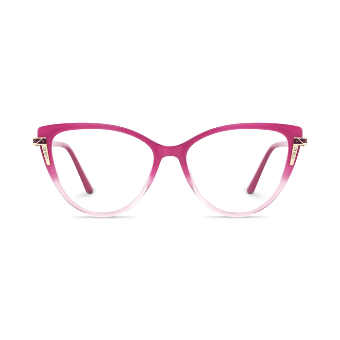 Eydology Bella Pink Gradient Women's Cat Eye Glasses 2