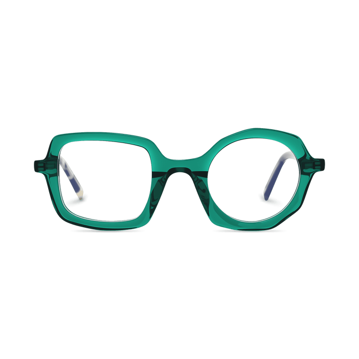 Eydology Bellamy Clear Green Glasses 02
