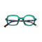 Eydology Bellamy Clear Green Glasses 1