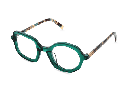 Eydology Bellamy Clear Green Glasses 2