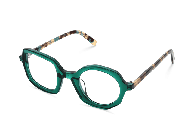 Eydology Bellamy Clear Green Glasses 2