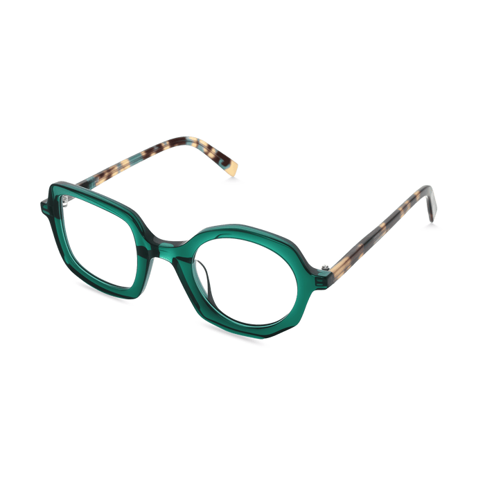 Eydology Bellamy Clear Green Glasses 2