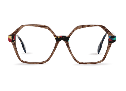 Eydology Bethany Pearlescent Brown Glasses 1