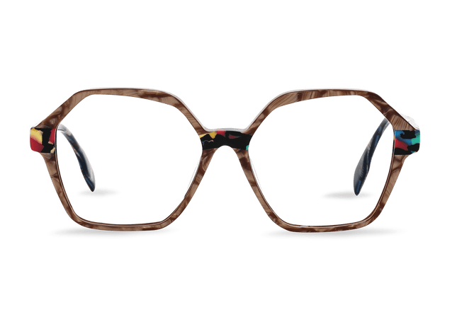 Eydology Bethany Pearlescent Brown Glasses 1