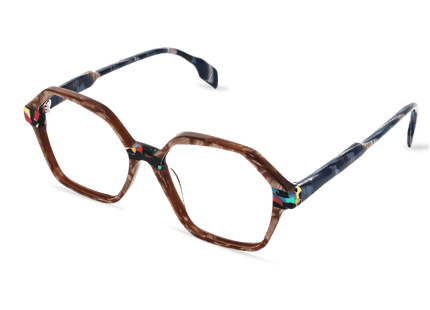 Eydology Bethany Pearlescent Brown Glasses 2