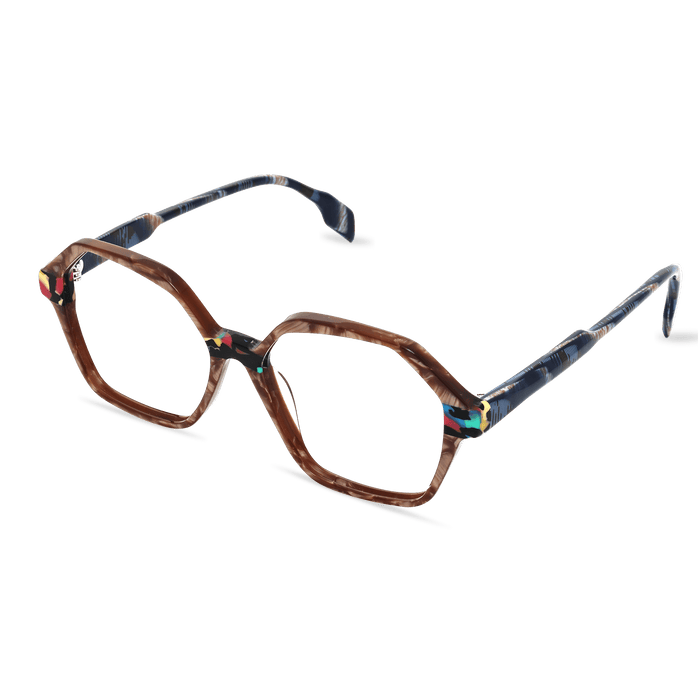 Eydology Bethany Pearlescent Brown Glasses 2