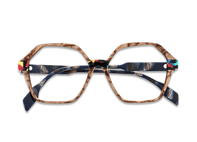 Eydology Bethany Pearlescent Brown Glasses 3