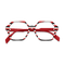 Eydology Bethany Red stripes Glasses 3