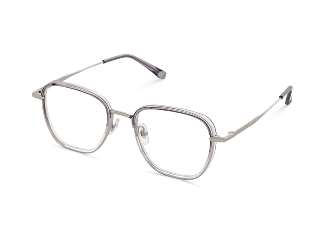 Eydology Blain Crystal Gradient Light Purple Grey/Silver Glasses 3