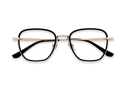 Eydology Blaine Black/Light Gold Glasses 1