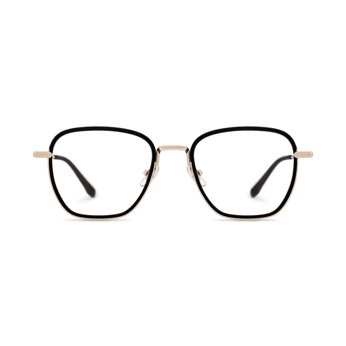 Eydology Blaine Black/Light Gold Glasses 2