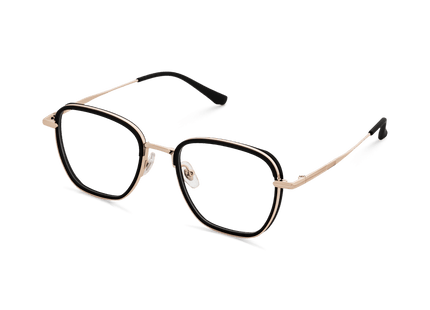 Eydology Blaine Black/Light Gold Glasses 3