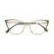 Eydology Blair Clear Light Green Glasses 1