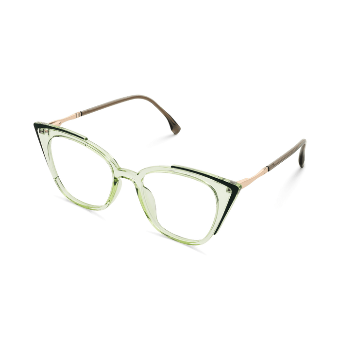 Eydology Blair Clear Light Green Glasses 3