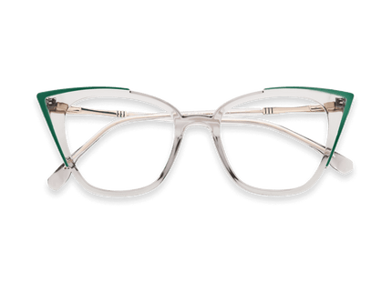 Eydology Blair Clear Light Grey Glasses 1