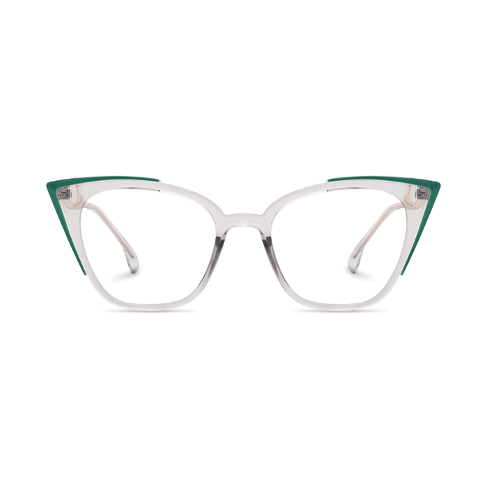 Eydology Blair Clear Light Grey Glasses 2