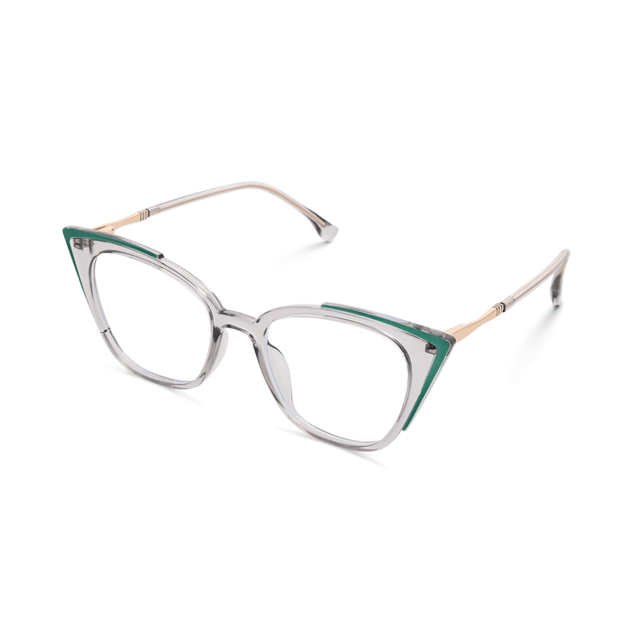 Eydology Blair Clear Light Grey Glasses 3