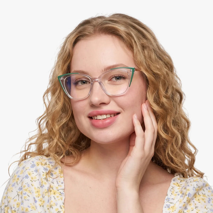 Eydology Blair Clear Light Grey Glasses 3