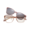 Eydology Bonnie Crystal Rose Quartz/Polarized Brown Lens Clip on Sunglasses 1