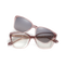 Eydology Bonnie Gradient Rose Mauve/Polarized Gradient Smoke Gray Lens Clip on Sunglasses 1