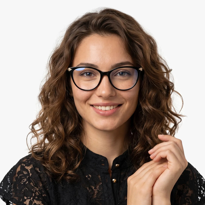 Eydology Brayleen Black Eyeglasses 3