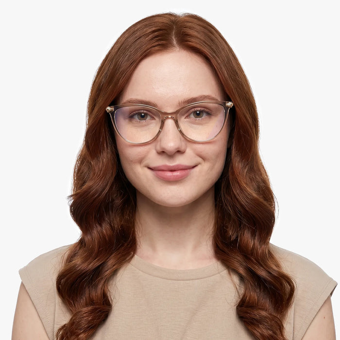 Eydology Brayleen Champagne Eyeglasses 3