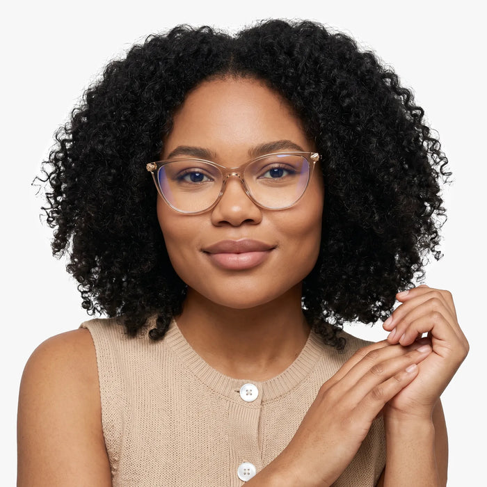 Eydology Brayleen Champagne Eyeglasses 4