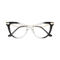 Eydology Brenda Black & Clear Gradient Women's Cat Eye Glasses 1