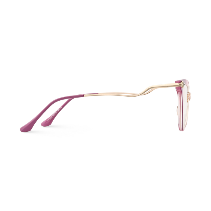 Eydology Brenda Fuchsia and Peach Gradient Women's Cat Eye Glasses 4