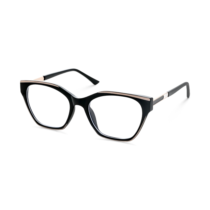 Eydology Briella Black Women's Cat Eye Glasses 3