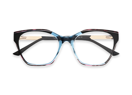 Eydology Briella Blue Women's Cat Eye Glasses 1