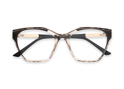 Eydology Briella Champagne Women's Cat Eye Glasses 1