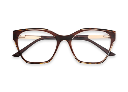 Eydology Briella Dark Brown Women's Cat Eye Glasses 1
