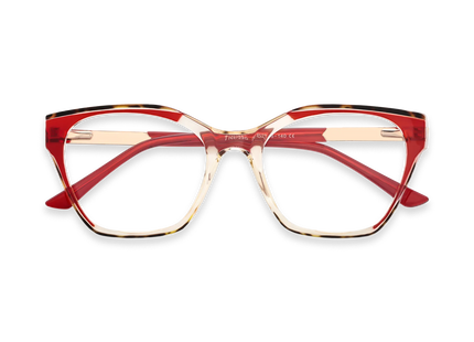 Eydology Briella Red Women's Cat Eye Glasses 1