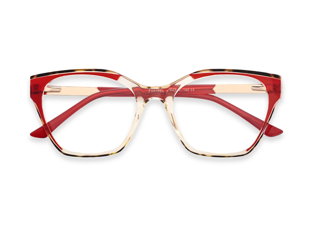 Eydology Briella Red Women's Cat Eye Glasses 1
