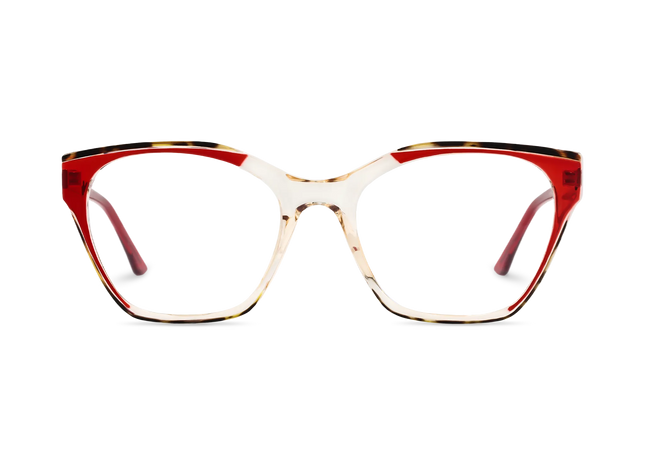 Eydology Briella Red Women's Cat Eye Glasses 2