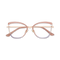 Eydology Brynlee Gold/Pink Women's Cat Eye Glasses 1