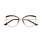 Eydology Brynlee Gold/Red Women's Cat Eye Glasses 1