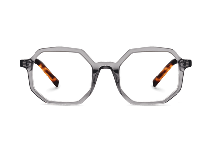 Eydology Brynn Clear Grey Eyewear 1